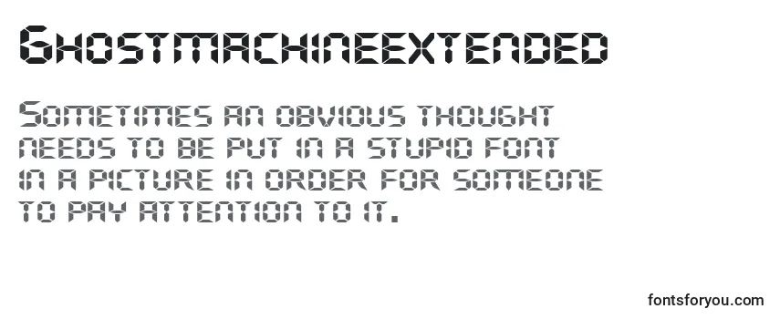Ghostmachineextended Font