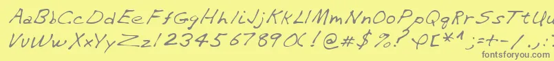 Шрифт Lehn282 – серые шрифты на жёлтом фоне