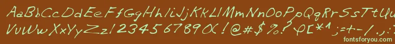 Подробнее о шрифте Lehn282 Шрифт Lehn282 – зелёные шрифты на коричневом фоне
