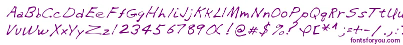 Lehn282-fontti – violetit fontit