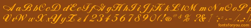 Подробнее о шрифте AlisonRegular Шрифт AlisonRegular – оранжевые шрифты на коричневом фоне