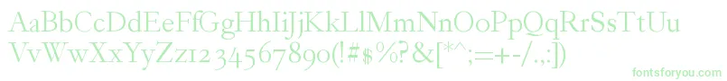 GarogierRegular-Schriftart – Grüne Schriften
