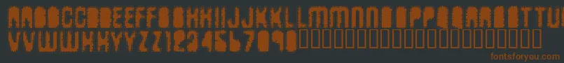 Antkiller Font – Brown Fonts on Black Background