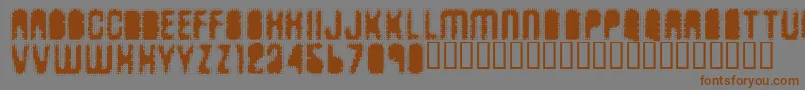 Antkiller Font – Brown Fonts on Gray Background
