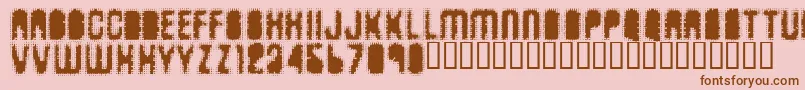Antkiller Font – Brown Fonts on Pink Background