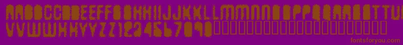 Antkiller Font – Brown Fonts on Purple Background