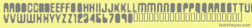 Antkiller Font – Gray Fonts on Yellow Background