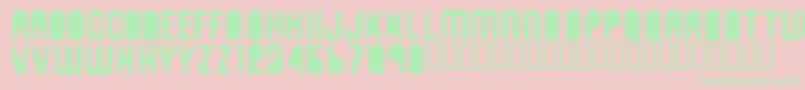 Antkiller Font – Green Fonts on Pink Background