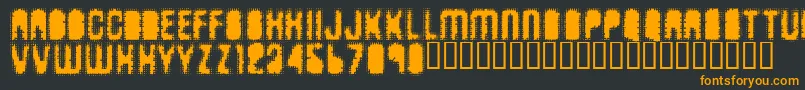 Antkiller Font – Orange Fonts on Black Background