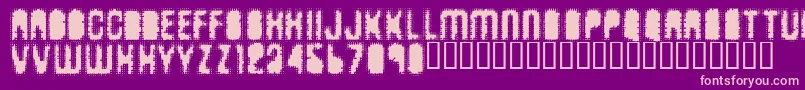 Antkiller Font – Pink Fonts on Purple Background