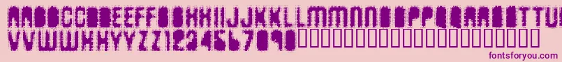 Antkiller Font – Purple Fonts on Pink Background