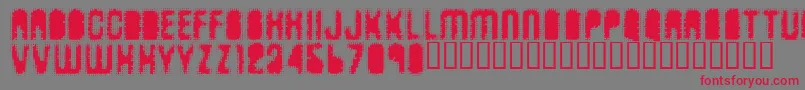 Antkiller Font – Red Fonts on Gray Background