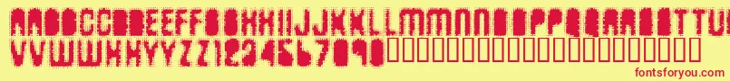 Antkiller Font – Red Fonts on Yellow Background