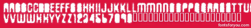 Antkiller Font – White Fonts on Red Background