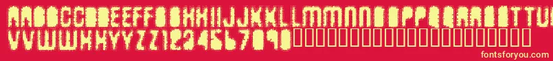 Antkiller Font – Yellow Fonts on Red Background