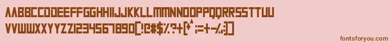 AlienPlanet Font – Brown Fonts on Pink Background