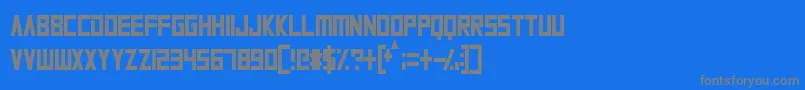 AlienPlanet Font – Gray Fonts on Blue Background