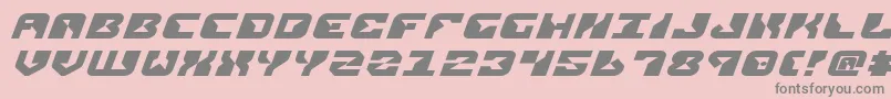 ReplicantExpandedItalic Font – Gray Fonts on Pink Background