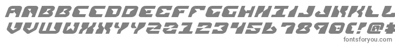 ReplicantExpandedItalic Font – Gray Fonts on White Background