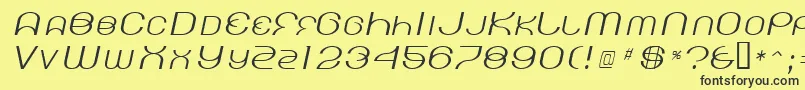 KickingLimos Font – Black Fonts on Yellow Background