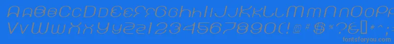 KickingLimos Font – Gray Fonts on Blue Background