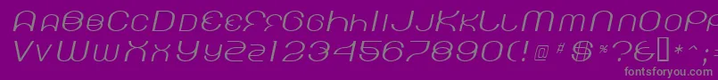 KickingLimos Font – Gray Fonts on Purple Background