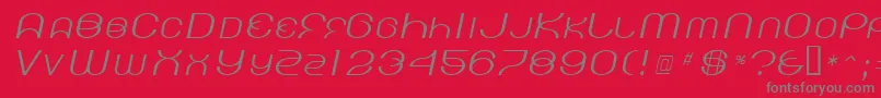 KickingLimos Font – Gray Fonts on Red Background