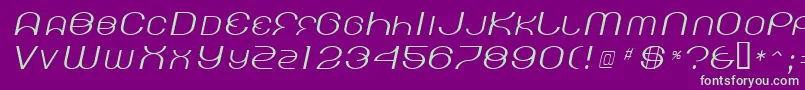 KickingLimos Font – Green Fonts on Purple Background