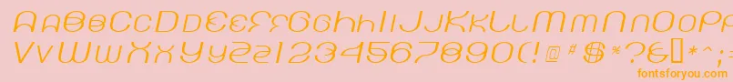 KickingLimos Font – Orange Fonts on Pink Background