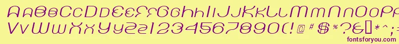 KickingLimos Font – Purple Fonts on Yellow Background