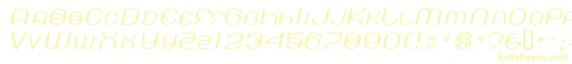 KickingLimos Font – Yellow Fonts on White Background