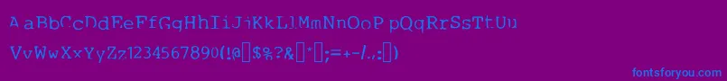 Подробнее о шрифте 1980swriter Шрифт 1980swriter – синие шрифты на фиолетовом фоне