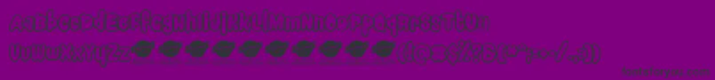 SnackercomicPerosnaluseonly-Schriftart – Schwarze Schriften auf violettem Hintergrund