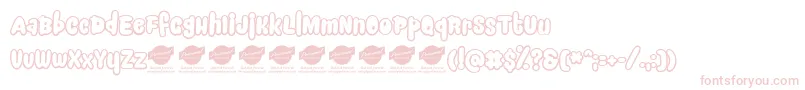 SnackercomicPerosnaluseonly Font – Pink Fonts on White Background