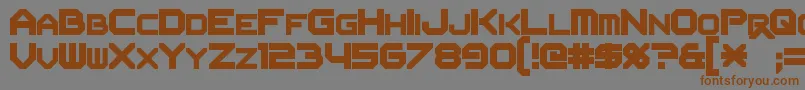 Flipbash Font – Brown Fonts on Gray Background