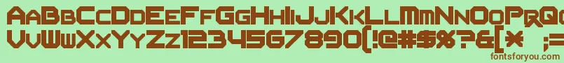 More about Flipbash Font Flipbash Font – Brown Fonts on Green Background