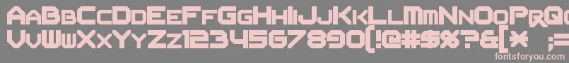 Flipbash-Schriftart – Rosa Schriften auf grauem Hintergrund