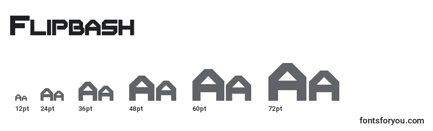 Flipbash Font Sizes
