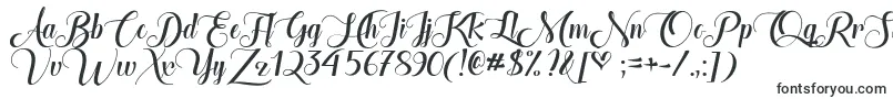 TheHeartOfEverythingTtf-fontti – Kauniilla fonteilla tehdyt kyltit