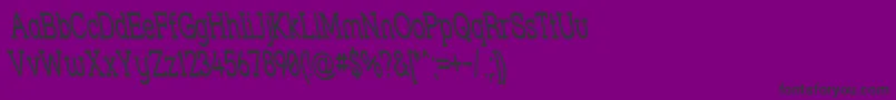 Strslsnr-Schriftart – Schwarze Schriften auf violettem Hintergrund