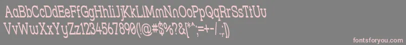 Strslsnr Font – Pink Fonts on Gray Background