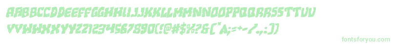 Beastianrotal-Schriftart – Grüne Schriften auf weißem Hintergrund