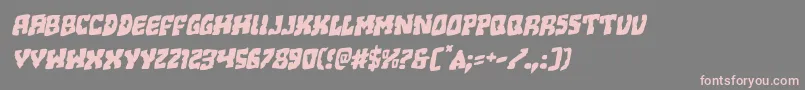 Шрифт Beastianrotal – розовые шрифты на сером фоне