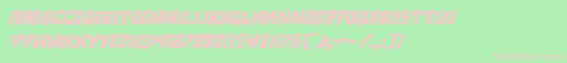 Beastianrotal Font – Pink Fonts on Green Background