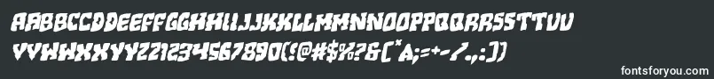 Beastianrotal Font – White Fonts on Black Background