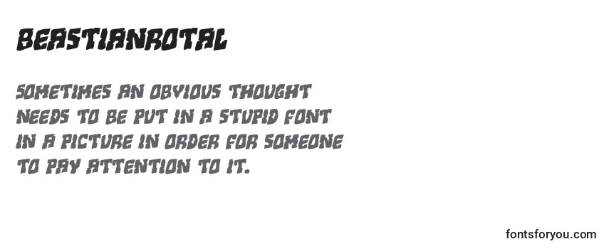 Review of the Beastianrotal Font