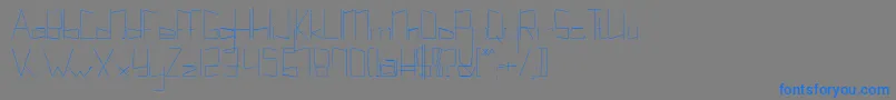 Kuppelultracondensekuppel Font – Blue Fonts on Gray Background