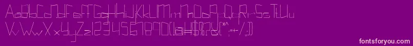 Kuppelultracondensekuppel Font – Pink Fonts on Purple Background