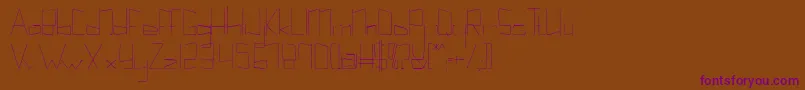 Kuppelultracondensekuppel Font – Purple Fonts on Brown Background