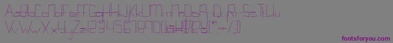 Kuppelultracondensekuppel Font – Purple Fonts on Gray Background